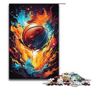 Puzzle Fantasy Color Basketball Fire 1000 pezzi in legno per adulti e bambini dai 12 anni in su Puzzle per divertimento in famiglia 1000 pezzi (38x26 cm)