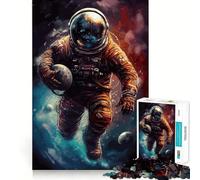 Puzzle fantasy con astronauta e rugby per ragazzi, 1000 pezzi, gioco di abilità mentale, svago leggero, design da assemblare, regalo di alta qualità (50x75cm)