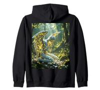 Puzzle fantasy con figure angeliche Felpa con Cappuccio