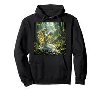 Puzzle fantasy con figure angeliche Felpa con Cappuccio