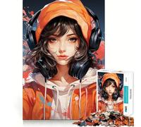 Puzzle fantasy con ragazza anime da 1000 pezzi,divertente gioco con tecnologia di taglio laser avanzata,giocattolo per interni per le vacanze (38x52cm)
