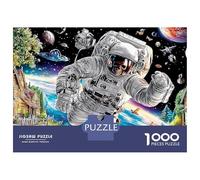 Puzzle fantasy da 1000 pezzi con astronauta nello spazio, gioco educativo per adulti, decorazione per la casa, sfida ad alta difficoltà, regali di compleanno, 38x26 cm/1000 pezzi