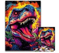 Puzzle fantasy da 1000 pezzi con disegni di dinosauri per adulti puzzle impossibili per adulti ideale come decorazione fai da te e regalo rompicapo 1000 pezzi (38x26 cm)