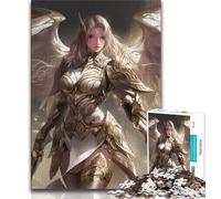 Puzzle fantasy da 1000 pezzi per adolescenti, guerriera, sfida all'intelligenza cerebrale, giocattoli avvincenti per la decorazione della casa, 38x26cm