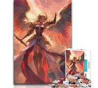 Puzzle fantasy da 1000 pezzi per adulti, raffigurante una guerriera, gioco stimolante e gioco per famiglie, ideale come regalo per tutta la famiglia, 50x75cm