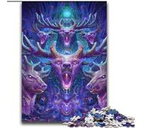 Puzzle Fantasy Deer da 2000 pezzi per adulti e adolescenti, giochi educativi, decorazione per la casa, adatto per la decorazione del desktop (70x100cm)