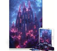Puzzle fantasy della Sagrada Familia di Barcellona da 1000 pezzi per ragazzi, gioco di logica stimolante, momento di serenità, bordi trasparenti, regalo creativo (38x26cm)