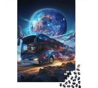 Puzzle fantasy di autobus e auto per adulti e adolescenti, 1000 pezzi, puzzle di carta per adolescenti, regali, gioco rompicapo, 1000 pezzi (38x26 cm)