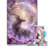 Puzzle fantasy di cervi per adolescenti, puzzle da 1000 pezzi, giocattoli da gioco, ogni pezzo è unico - gioco divertente e stimolante per tutta la famiglia (38x26cm)
