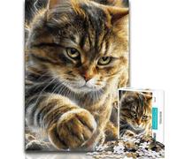 Puzzle fantasy di gatti per adulti e adolescenti, difficili da completare ma divertenti e divertenti, regalo di compleanno, regali, arte murale (75x50cm)