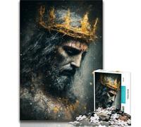 Puzzle fantasy di Gesù per adulti 1000 pezzi, aiuta il cervello ad allenare i giocattoli avvincenti per coltivare la pazienza, un'opera d'arte (38x26cm)