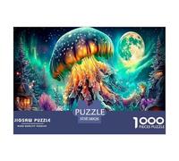 Puzzle fantasy di meduse per adulti e adolescenti: gioco educativo con creature simili a meduse, decorazione murale e regalo, 38x26 cm/1000 pezzi