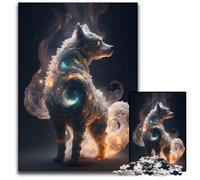 Puzzle Fantasy Dog Made Of Stars da 1000 pezzi in legno, sfida per la mente, regalo perfetto per adolescenti e arredamento per la casa 50x75CM/19,68x29,52 pollici