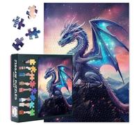 Puzzle Fantasy Drago per adulti, 1000 pezzi, puzzle da 1000 pezzi, 70 x 50 cm, gioco per la decorazione della casa (serie animali)