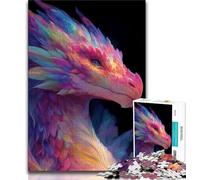 Puzzle Fantasy Dragon da 1000 pezzi per adulti, aiuta il cervello ad allenare i giocattoli avvincenti per coltivare la pazienza Un'opera d'arte 50x75cm