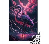 Puzzle Fantasy Flamingo Premium 100% riciclato per bambini e adulti dai 12 anni in su, regalo di Natale 1000 pezzi (38x26 cm)