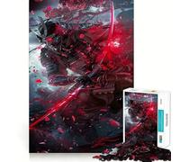 Puzzle fantasy giapponese Samurai da 1000 pezzi per adolescenti, stimola la memoria, favorisce la calma e offre una piacevole sorpresa (50x75cm)