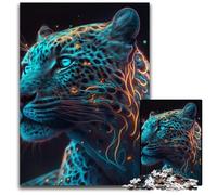 Puzzle Fantasy Leopard da 1000 pezzi per adulti, puzzle per adulti, attività divertenti a casa, regalo di compleanno, regali da viaggio 26X38CM/10,23x14,96 pollici