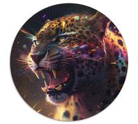 Puzzle Fantasy Leopard da 1000 pezzi per adulti. Puzzle rotondi da 1000 pezzi per adulti. Ideale per gli innamorati, perfetto regalo di Natale, Capodanno e San Valentino. Dimensioni: 67,5x67,5 cm.