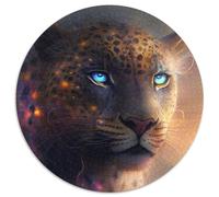 Puzzle Fantasy Leopard da 1000 pezzi per adulti, puzzle rotondi da 1000 pezzi per adulti, sfida mentale, regalo, attività educativa per adolescenti, 67,5x67,5 cm