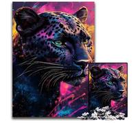 Puzzle Fantasy Leopard per adulti, 1000 puzzle in legno, gioco rompicapo interattivo per famiglie, adatto dai 14 anni in su, 50x75CM/19,68x29,52 pollici