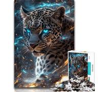 Puzzle fantasy leopardo per adolescenti 1000 pezzi, giochi educativi, decorazione da parete, regali unici per compleanno e Natale 50x75cm
