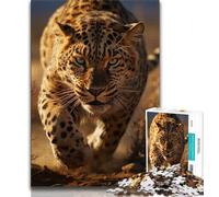 Puzzle fantasy leopardo per adolescenti, aiuta il cervello a esercitare giocattoli avvincenti per coltivare la pazienza Un'opera d'arte 50x75cm
