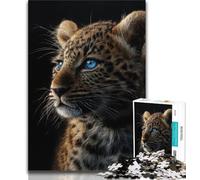 Puzzle fantasy leopardo per adulti, 1000 pezzi Difficile, impegnativo da completare ma divertente e umoristico Regalo di compleanno, regali, decorazione murale (38x26cm)
