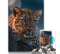 Puzzle fantasy leopardo per adulti e adolescenti, 1000 pezzi, aiuta il cervello a esercitare i giocattoli avvincenti per coltivare la pazienza, ottimo regalo, 38x26cm