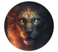 Puzzle Fantasy Lion da 1000 pezzi per adulti, puzzle rotondo da 1000 pezzi, rompicapo ad alta difficoltà per adolescenti, 67,5x67,5 cm