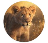 Puzzle Fantasy Lion da 1000 pezzi per adulti, puzzle rotondo da 1000 pezzi, rompicapo ad alta difficoltà per adolescenti, 67,5x67,5 cm