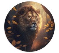 Puzzle Fantasy Lion da 1000 pezzi, puzzle rotondo da 1000 pezzi, attività divertenti a casa, regalo di compleanno, regali da viaggio 67,5x67,5 cm