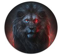 Puzzle Fantasy Lion da 1000 pezzi, puzzle rotondo da 1000 pezzi, ideale per gli innamorati, perfetto regalo di Natale, Capodanno e San Valentino, 67,5x67,5 cm.