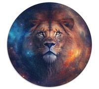 Puzzle Fantasy Lion per adulti, 1000 pezzi, puzzle rotondo, attività per famiglie, rompicapo, arredamento per la casa, regalo di Natale, 67,5x67,5 cm.