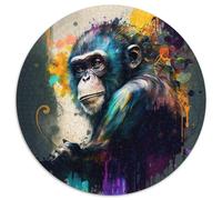 Puzzle Fantasy Monkey da 1000 pezzi per adulti, puzzle in cartone, rompicapo impegnativo, attività per famiglie, decorazione per la casa, regalo di Natale 67,5x67,5 cm