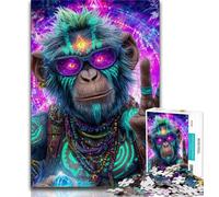 Puzzle fantasy Monkey per adolescenti, puzzle da 1000 pezzi, modelli da assemblare, attività divertenti da fare a casa, regalo di compleanno, regali da viaggio, 75x50cm