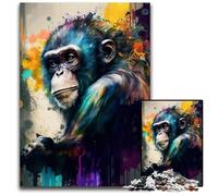 Puzzle fantasy Monkey per adulti, puzzle in cartone da 1000 pezzi, rompicapo fai da te per adolescenti, 26X38CM/10,23x14,96 pollici.