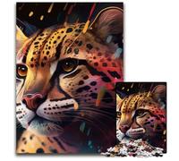 Puzzle Fantasy Ocelot da 1000 pezzi per adulti, ideale per feste, compleanni e serate di gioco in famiglia, 26X38CM/10,23x14,96 pollici.