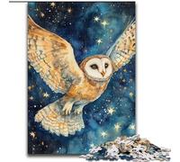 Puzzle Fantasy Owl da 1000 pezzi per adolescenti, per ammazzare il tempo durante le vacanze Ogni pezzo è unico Gioco stimolante e divertente per tutta la famiglia, 50x75cm