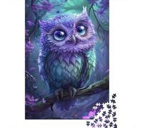 Puzzle Fantasy Owl da 1000 pezzi per adolescenti, regali, puzzle in legno per adulti, giochi educativi per la casa, giocattoli fai da te, 1000 pezzi (38x26 cm)