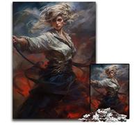 Puzzle fantasy per adulti con 1000 puzzle di donne guerriere, adolescenti, coppie e amici per compleanni e Natale, 26X38CM/10,23x14,96 pollici.