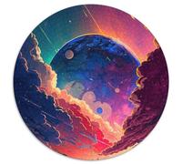 Puzzle Fantasy Planet da 1000 pezzi per adulti, puzzle rotondo da 1000 pezzi, giocattolo educativo per adolescenti, decorazione per casa e ufficio (dimensioni 67,5x67,5 cm)