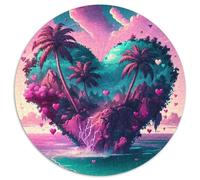 Puzzle Fantasy Planet da 1000 pezzi, puzzle rotondo da 1000 pezzi, ideale per decorazioni per la casa, allenamento del cervello e regali per le feste, 67,5x67,5 cm.