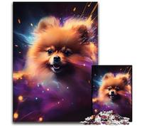 Puzzle fantasy Pomerania da 1000 pezzi per adulti, puzzle impossibili per adulti, attività per famiglie, decorazioni fai da te per la casa, regalo di Natale 26X38CM/10,23x14,96 pollici