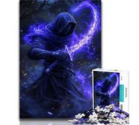 Puzzle fantasy Samurai Ninja per adolescenti, difficili da completare ma divertenti e umoristici con poster abbinato e foglio di quiz 38x26cm