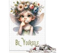 Puzzle fantasy "Sii te stesso" da 500 pezzi per adulti, puzzle in legno, gioco giocattolo, esplora la creatività e la risoluzione dei problemi (52x38 cm)