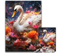 Puzzle Fantasy Swan da 1000 pezzi per adulti, in cartone, rompicapo impegnativo per adolescenti, divertente serata di giochi in famiglia, 26X38CM/10,23x14,96 pollici.