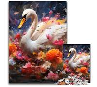 Puzzle Fantasy Swan da 1000 pezzi per adulti, rilassante e divertente, perfetto regalo di Natale e decorazione per la casa, 50x75CM/19,68x29,52 pollici.