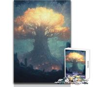 Puzzle fantasy The Great Tree per adolescenti, 1000 pezzi, risoluzione dei problemi, divertimento educativo, meravigliosa opzione regalo premurosa, dimensioni 38x26cm