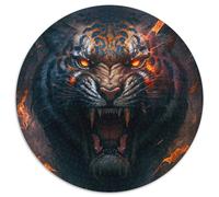 Puzzle Fantasy Tiger da 1000 pezzi per adulti. Puzzle rotondi da 1000 pezzi per adulti. Perfetti per decorare casa e ufficio, feste, compleanni e regali di Natale. Dimensioni: 67,5x67,5 cm.